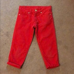 Red U.S. POLO ASSN. Capri Pants, size 7